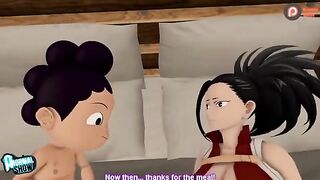 My Hero Academia's Momo and Mineta get naked