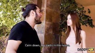 A beauty got acquainted with the father of her boyfriend and got intimate