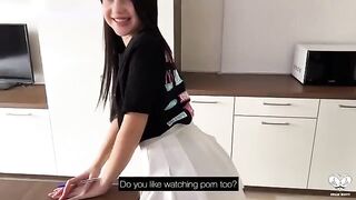 The MYDRIASIS girl was fucked in the kitchen for not concentrating