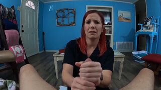My stepmom used medicine to calm her nerves in this steamy scene