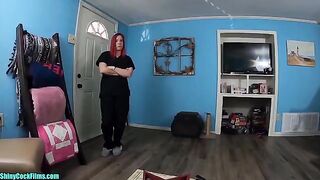 My stepmom used medicine to calm her nerves in this steamy scene
