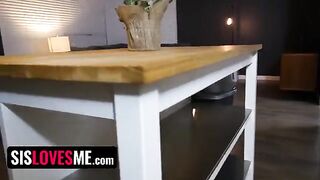 Fitness enthusiast stepsis Cece Capella rides her stepbrother’s cock in POV style