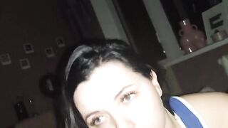 Pervert dude fucked gorgeous brunette in the hotel room after Tinder date