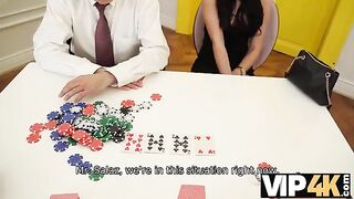 She lost a poker game and had to have sex with someone else in a steamy encounter