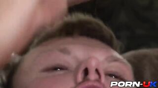 The cutest Polish teen Misha Cross gets her pussy railed after giving a deepthroat blowjob
