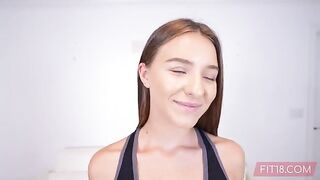 Cute amateur from Ukraine, a refugee, tries her luck in the casting