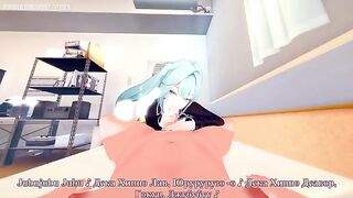 A beautiful woman seduced and fucked Faruzan from Genshin Impact