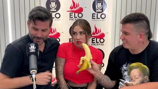 The interview with Elo Podcast ended in a mess and a cumshot