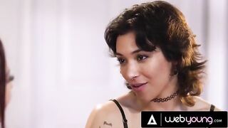 College girl Brooklyn Gray has passionate lesbian sex with her girlfriend