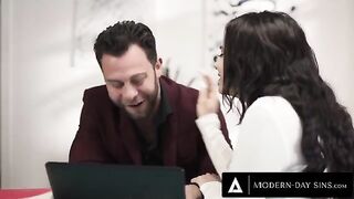A client keeps getting roughly fucked by a sex-starved wife in modern daysins