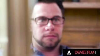 Busty secretary Skylar Vox gets roughly fucked on her working place