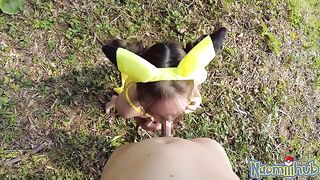 Romantic sex with beautiful Japanese girl in POV style