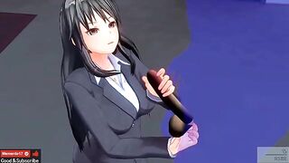 ASMR Ear Licking with Japanese Hentai Anime without Censorship