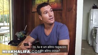 Mia Kahlfia does not have sex with her boyfriend, so she has sex