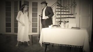 A naughty dancer got fucked hard by a stepdad in a steamy retro scene