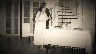 A naughty dancer got fucked hard by a stepdad in a steamy retro scene