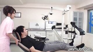 The dentist, Mao Chinen, got creampied by her patient in a steamy JAVHub scene