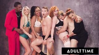 An Insane Christmas Group Sex Party with Lauren Phillips and Friends