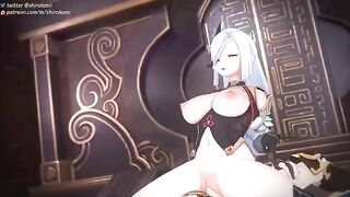 Genshin Impact girls getting fucked in animated scenes