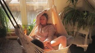 A couple enjoy a sunny day with passionate and sensual intimacy