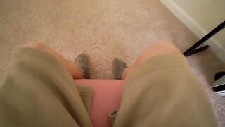 Horny Step Sis fucked through the glory hole, thinking it was her BF