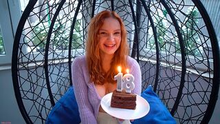 The guy fucked a cute 18-year-old girl on her special day