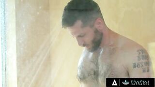 Girl gave a blowjob and got fucked doggystyle after massage