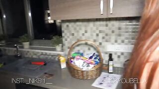 The cute girl got fucked by a pool cleaner