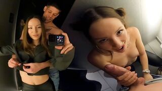 Girl was fucked in the dressing room at the shopping mall