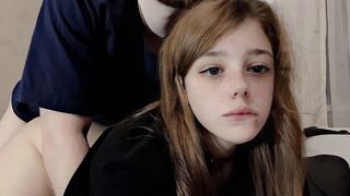 A cute girl is having a slow and sensual sex with her roommate