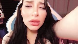 A beautiful girl was playing video games with her stepbrother. The girl kept losing, so she decided to seduce him and win the game