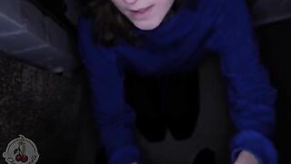 My neighbour helped me with the box from the cellar, she sucked my dick