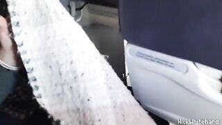 A stewardess with big boobs gets fucked hard on the airplane