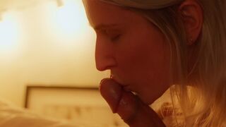 A wife gives her husband a "massages" before going to bed