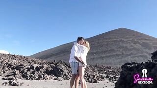 We climbed a volcano and he erupted in my mouth, an amazing adventure!