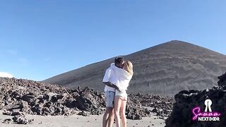 We climbed a volcano and he erupted in my mouth, an amazing adventure!