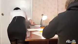 Student replaced an exam with sex with a hot teacher