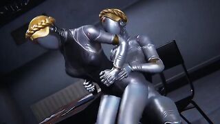 Futanari Atomic Hearth Ballerinas scene, a wild ride with robots and passion!