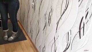 I fucked the bathroom of a beautiful petite babe when nobody was at home