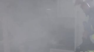 Firefighters fuck busty slut Monika Fox in an intense orgy