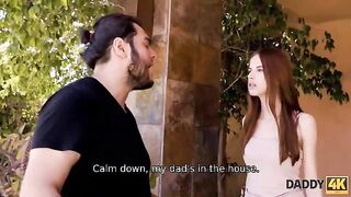 The girl is tired of her self-loving boyfriend, so she turned to his dad