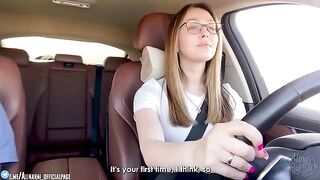 The guy cruised with his stepmom after taking driving lessons