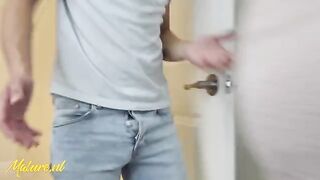 A stepson spied on his steaming-hot stepmom and got rewarded