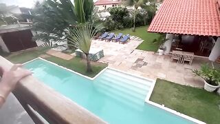 Sex on the beach with a stranger and hard sex in the hotel room