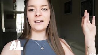 A quickie in the bathroom with a stunning French beauty