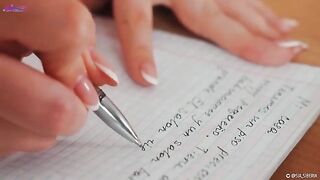 A Spanish lesson turns into a wet and wild session with a squirt