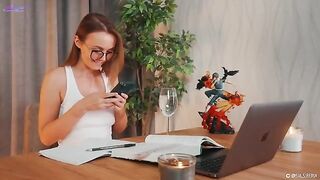 A Spanish lesson turns into a wet and wild session with a squirt