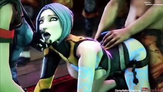 Maya takes a fuck break with a robot arm in Borderlands SFM compilation