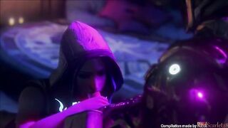 Maya takes a fuck break with a robot arm in Borderlands SFM compilation
