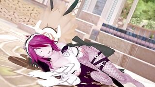 Rosaria’s Hillachurl fuck scene in Genshin Impact style